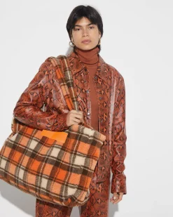 Cheap STIEGLITZ Check Teddy Bag | Orange