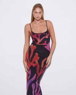 Sale STIEGLITZ Corale Mesh Dress | Black