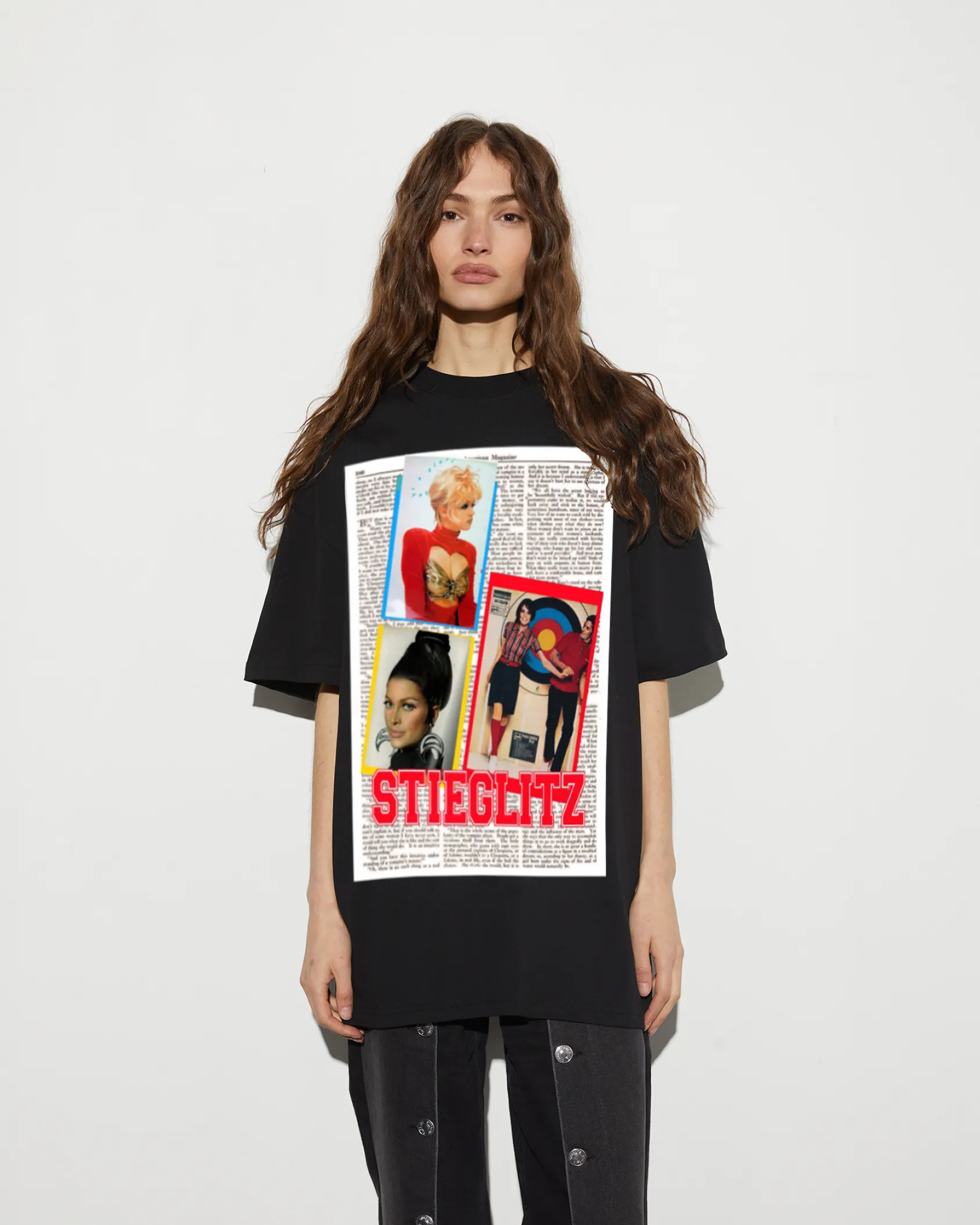 Shop STIEGLITZ Dunja Oversized T-shirt | Black