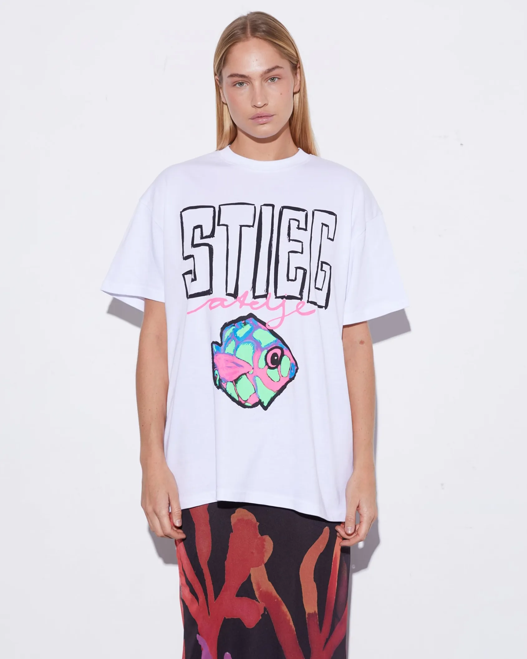 Best Sale STIEGLITZ Elena Oversized T-shirt | White