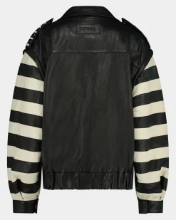 Discount STIEGLITZ Leather Gael Biker Jacket | Black