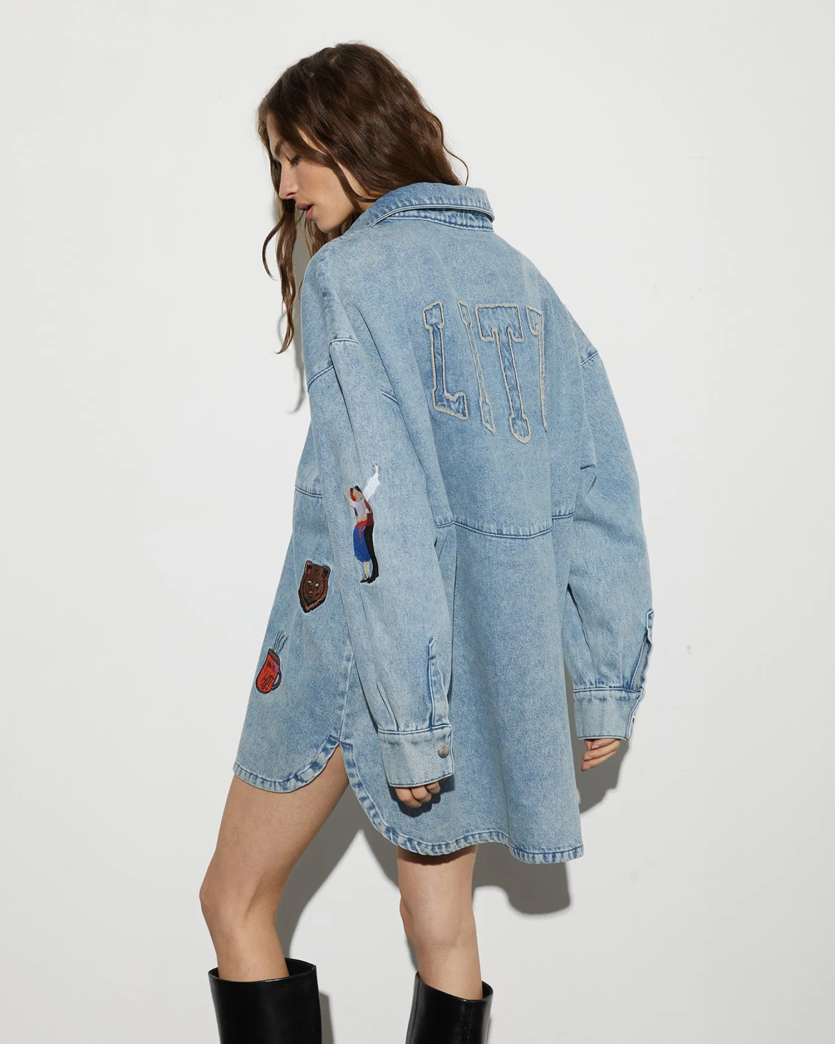 Discount STIEGLITZ Luka Denim Blouse | Denim Blue