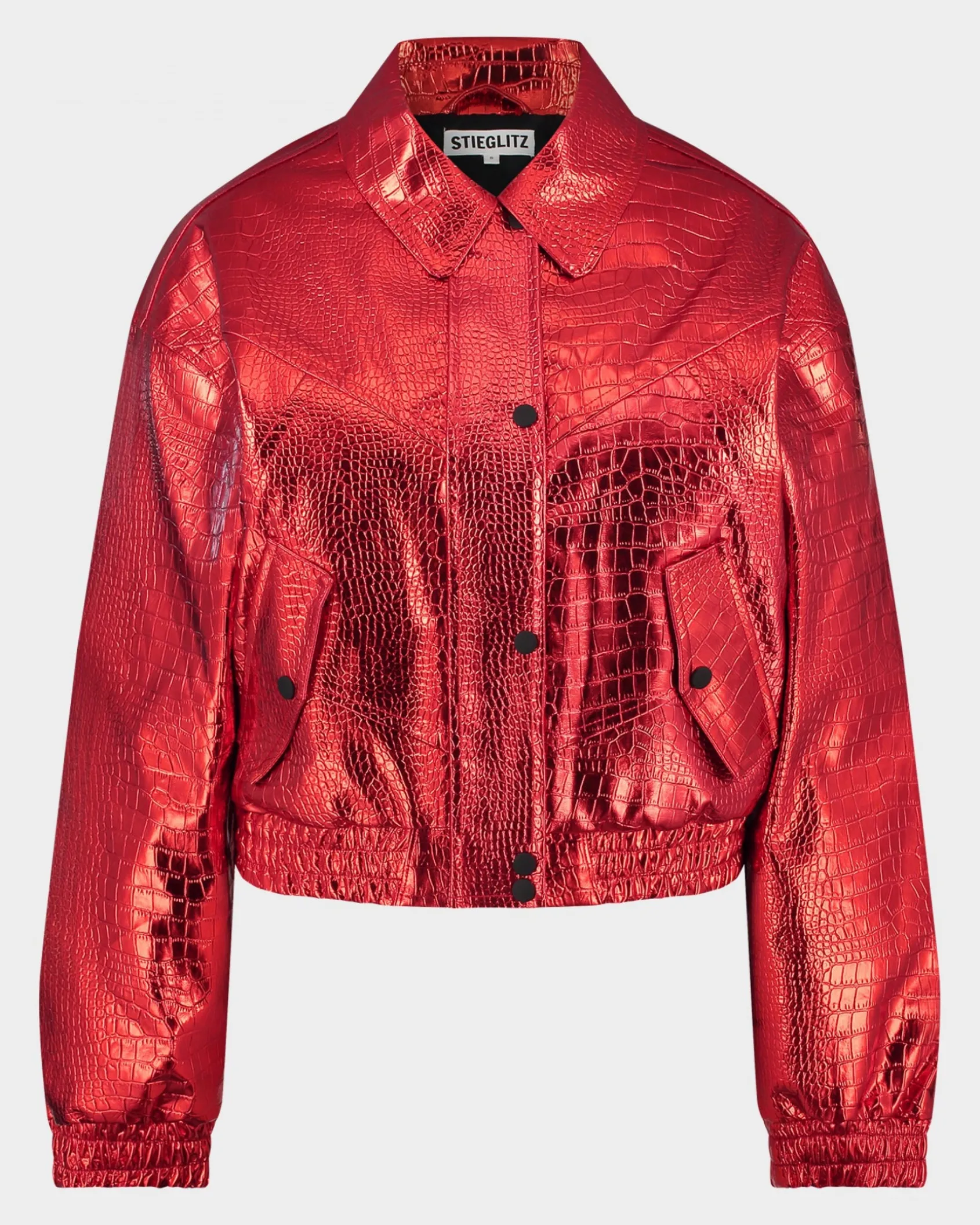 Clearance STIEGLITZ Snake Bomber Jacket | Red