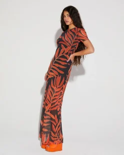 Shop STIEGLITZ Tais Mesh Jurk | Orange