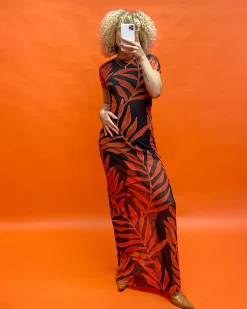 Shop STIEGLITZ Tais Mesh Jurk | Orange