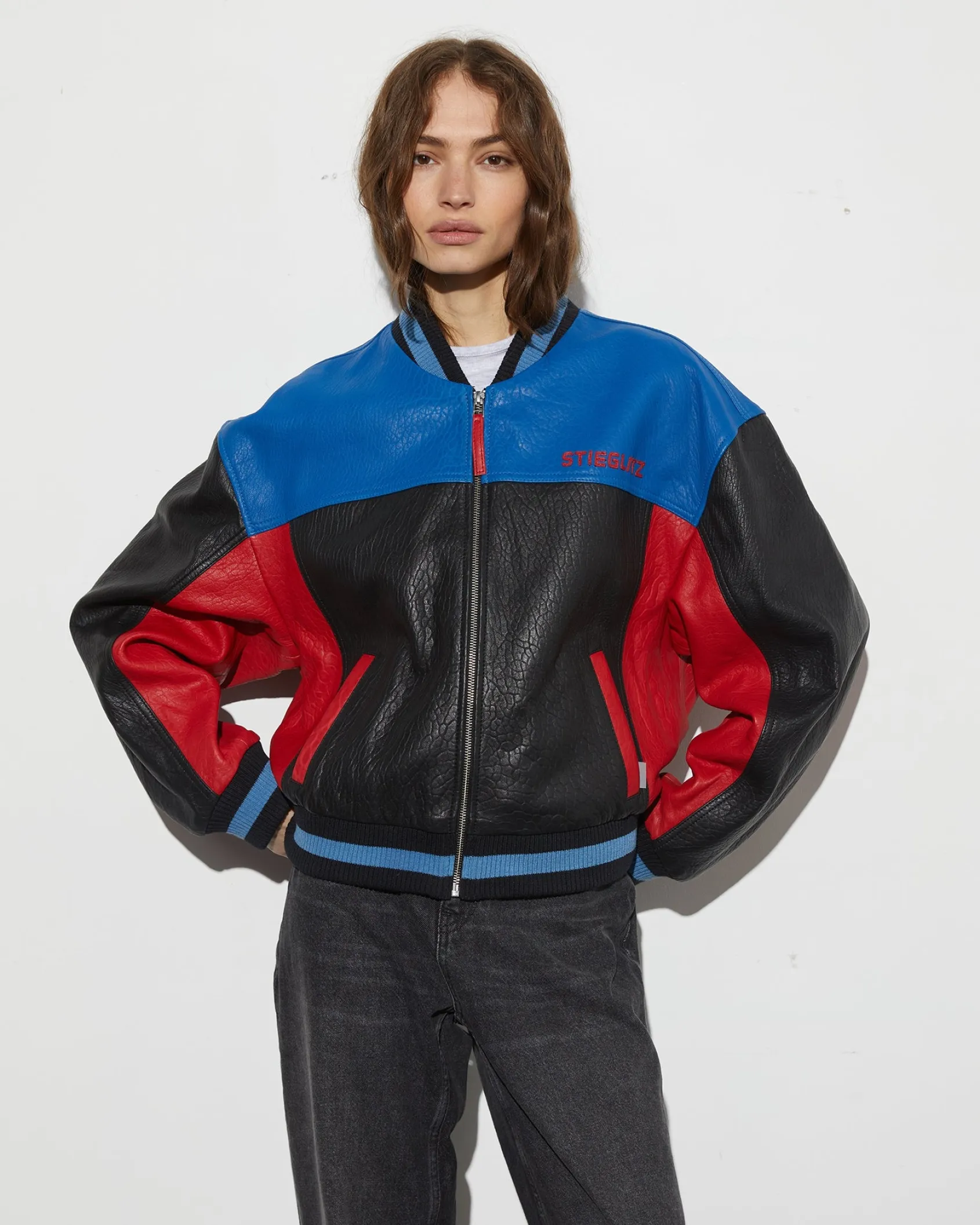 Fashion STIEGLITZ Tomaz Leather Jacket | Black