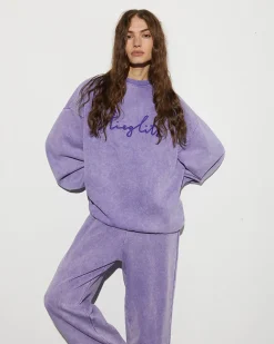 Shop STIEGLITZ Worn Out Sweater | Washed Purple